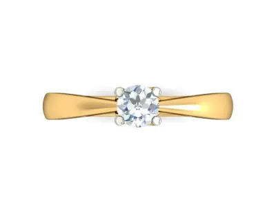 elegant luxury ring 3D print model 2