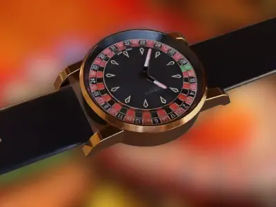 Jacob and Co Casino Tourbillion Watch Luxury Low-poly 3D model