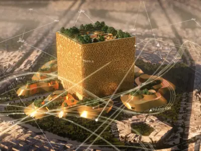 The cube saudi arabia 3D model