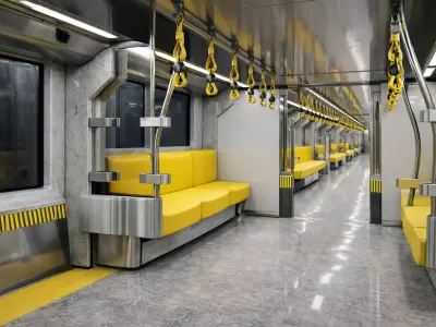 High Quality Subway Train 3D Model Realism at Its Finest  3D model