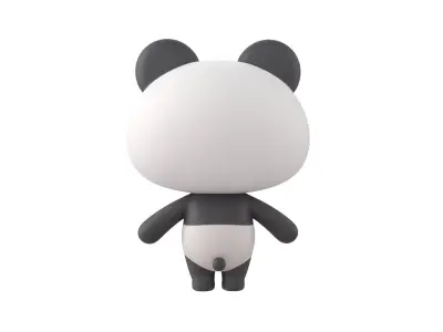 Character129 Rigged Panda 3D model