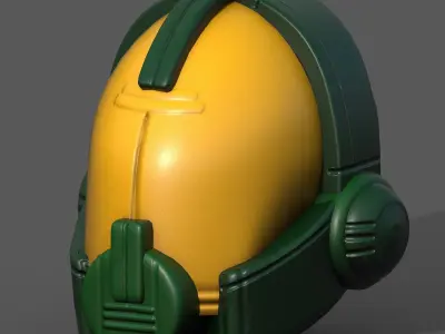 Helmet plastic mask protection pollution ball shaped Low-poly  Low-poly 3D model shop
