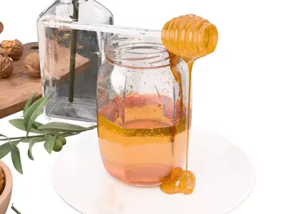 food decoration set 3D model