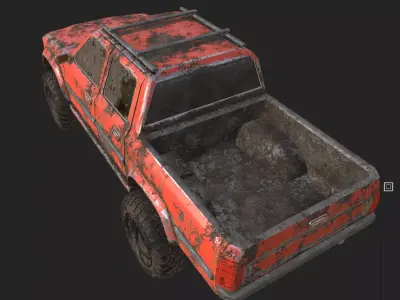 OFF ROAD CAR 4X4 LOWPOLY GAME READY  UVMAPPING TEXTURE  Low-poly 3D model