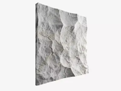 281-RockPanel piece of stone on wall 3D model