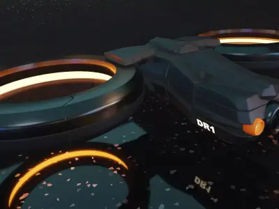 Drone Concept DR1 Free 3D model