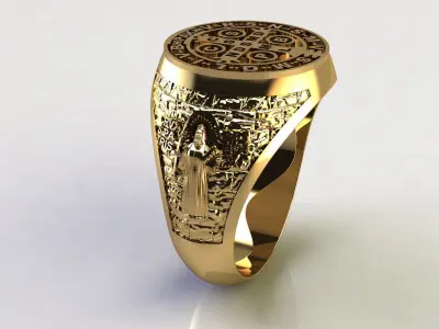 Saint Benedict    Sao Bento 3D model