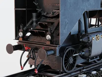 Mav Class 424 with railroad 3D model