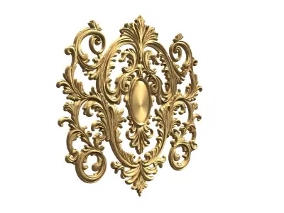 Classic carved decor ornament 474 3D print model purchase