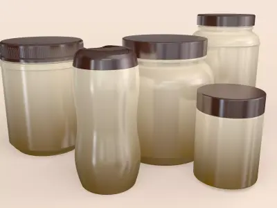 Jars Set 3D model