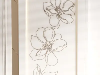 Decorative Wall panel  74 3D model