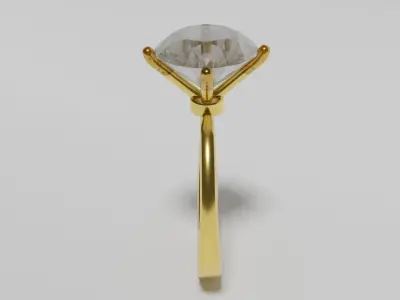 Diomand Ring Free low-poly 3D model