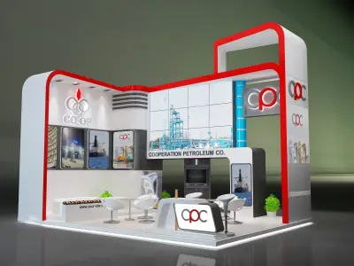 Booth Exhibition Stand a229a 3D model