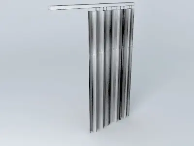 curtain with rail Free 3D model