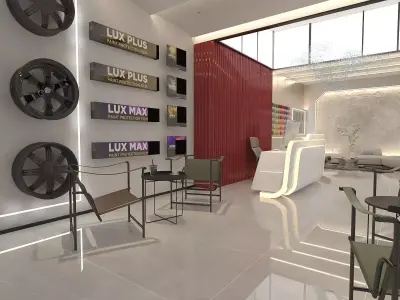 Car Service 3D model