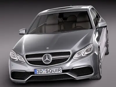 Mercedes-Benz E63 AMG Sedan 2014 3D model