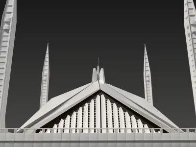 Faisal Mosque 3D model