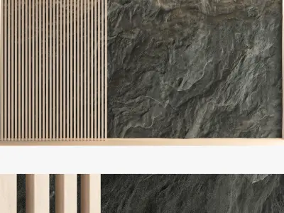 Decorative wall panel set 57 3D model