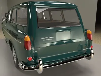 Volkswagen Type 3 squareback 1963 3D model