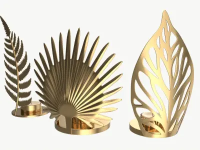 Iron Candle Holders 3D model