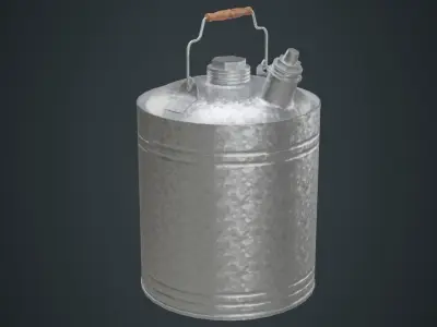 Fuel Can 4B Low-poly 3D model