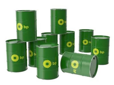 Set of  Bp Chevron Shell Texaco 3D model