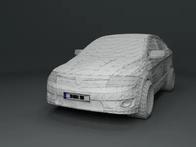 Proton Preve Low-poly 3D model