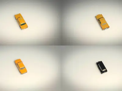 Low Poly Taxi Pack