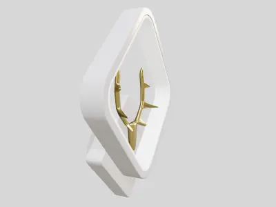 Modern Dear Light Low-poly 3D model