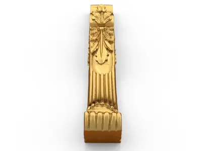 Classic carved decor ornament 408 3D model purchase
