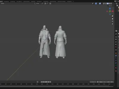 Cyber Elite Shadow blade 3D model