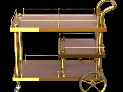 Bar Trolley S-23 3D model