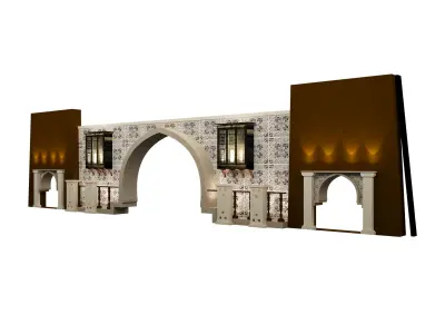 Booth Exhibition Stand a560a 3D model