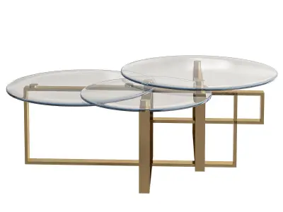 Coffee table - Side table Collection 40 Pieces 3d model 3D model