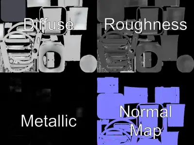 Smartwatch Design Model Pack  Sleek and Modern Low-poly 3D model