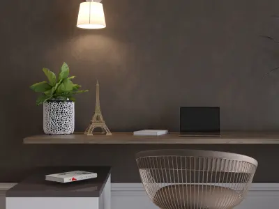 Teenage Bedroom for girls 3D model