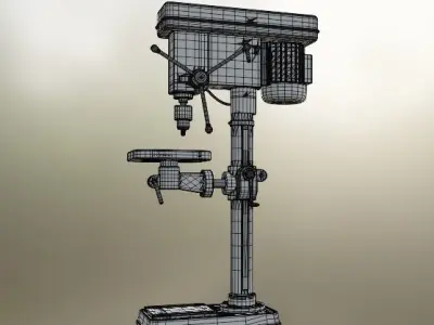 1 to 24 scale drilling machine 3D print model