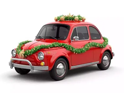 Stylized Christmas Vehicles 3D Model Collection 3D Model Pack