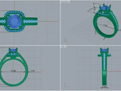 ring code 74 3D print model