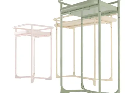 IKEA KRYDDPEPPAR with cactus and BITTERGURKA Watering can 3D model