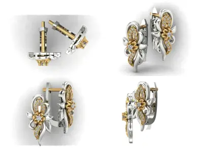 Earrings od37 3D print model