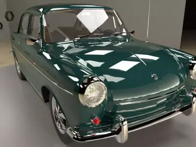 Volkswagen Type 3 notchback 1963 3D model