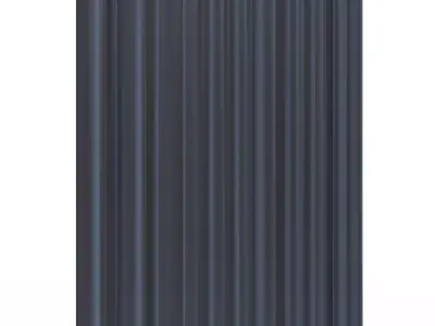 Cornice Classic Curtain 04 Chrome Low-poly 3D model