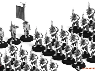 Universal Guard - Marching Infantry 3D print model