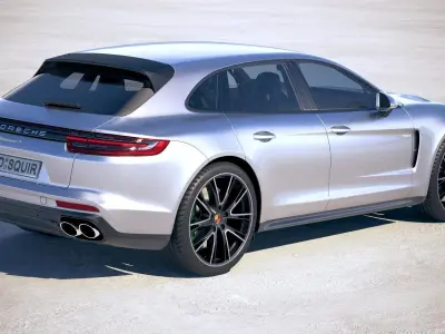 Porsche Panamera 4 e-hybrid Sport Turismo 2018 3D model