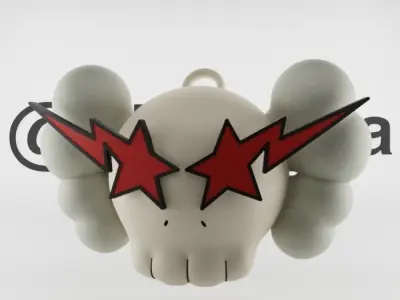 Kaws Keychain Bape Companion for Print 3D print model