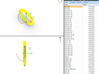 Double hoop ring - 3D printing - Anel aro duplo - impressao 3D 3D print model