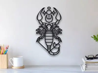 Scorpion Wall Art 3D print model purchase