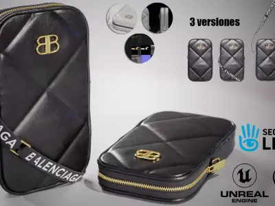 Balenciaga Phone Holder Low-poly 3D model