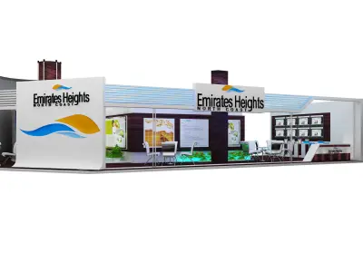 Booth Exhibition Stand a371 3D model